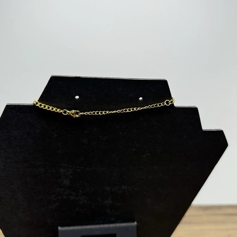 SLIDE JEWELRY 18K Gold Plated Heart‎ Bracelet Adjustable With Zirconia